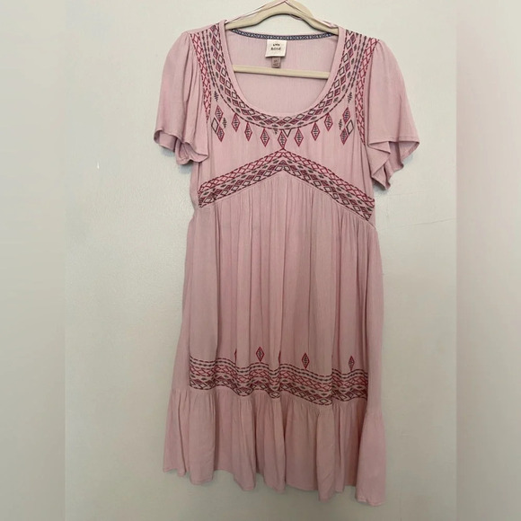 Knox Rose Dress Boho Cottagecore Embroidered Ruffle Romantic Valentines Day - Picture 4 of 9